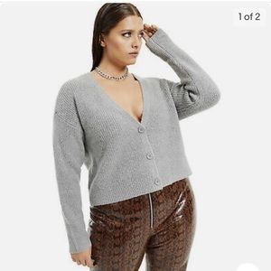 Danielle Bernstein Grey Cardigan Size Small